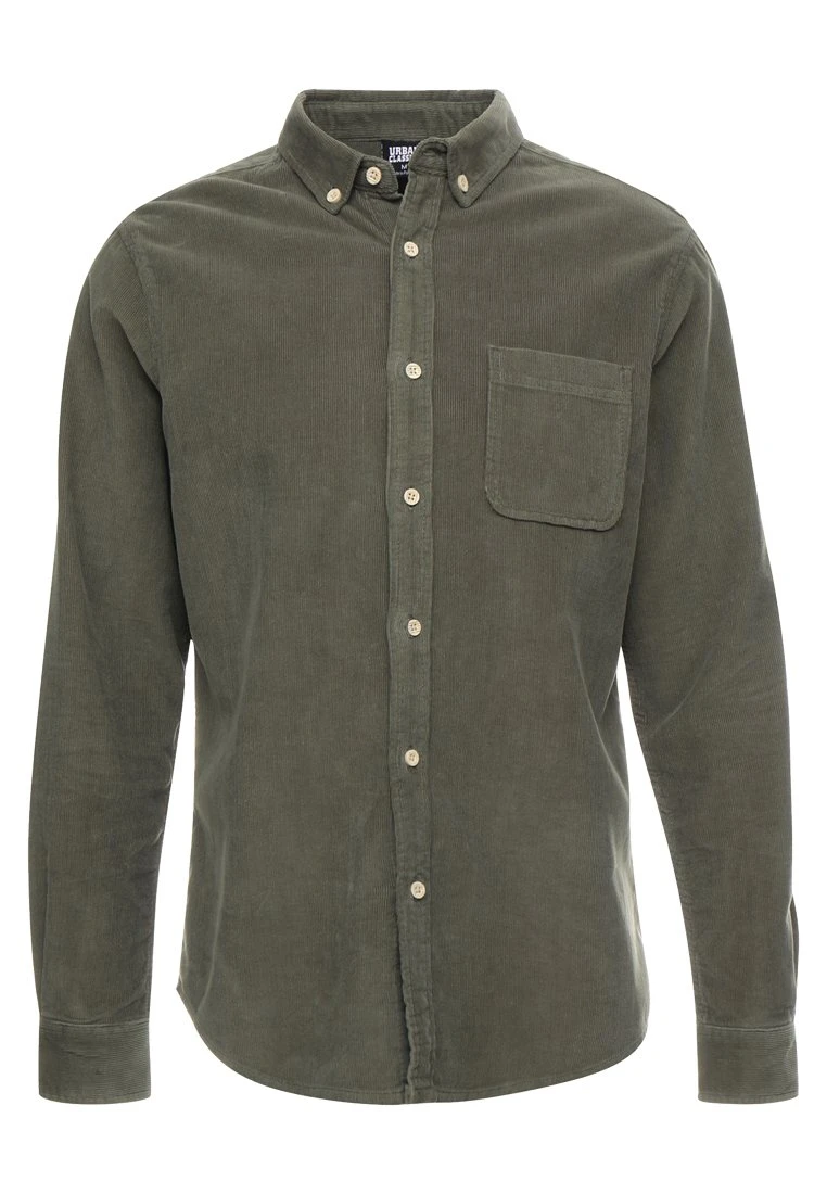 URBAN CLASSICS Corduroy Shirt - Camicia - Olive 8 URBAN CLASSICS Corduroy Shirt - Camicia - Olive - immagine 6