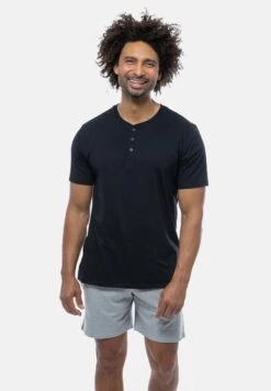 Schiesser Set - Pigiama - Grau Schwarz