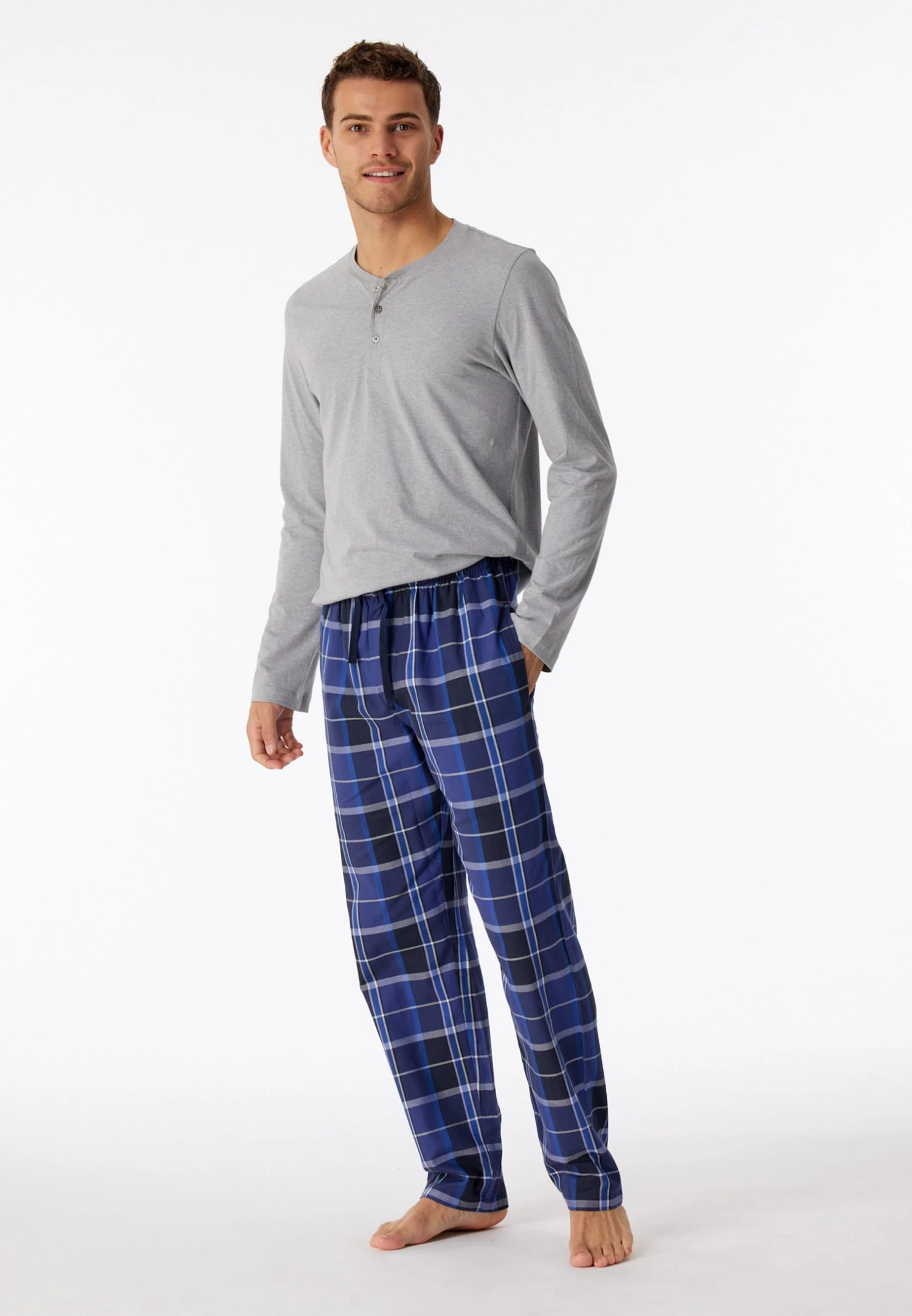 Schiesser Hose LangPantaloni Del PigiamaNachtblau Uomo Per La Notte S5982L02T-K11 4 Schiesser Hose LangPantaloni Del PigiamaNachtblau Uomo Per La Notte S5982L02T-K11 - immagine 2