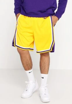Nuove versioni 15 Nike Performance La Lakers Nba Swingman ShortPantaloncini SportiviAmarillo/Field Purple/White Uomo Bermuda N1242E0TZ-E11