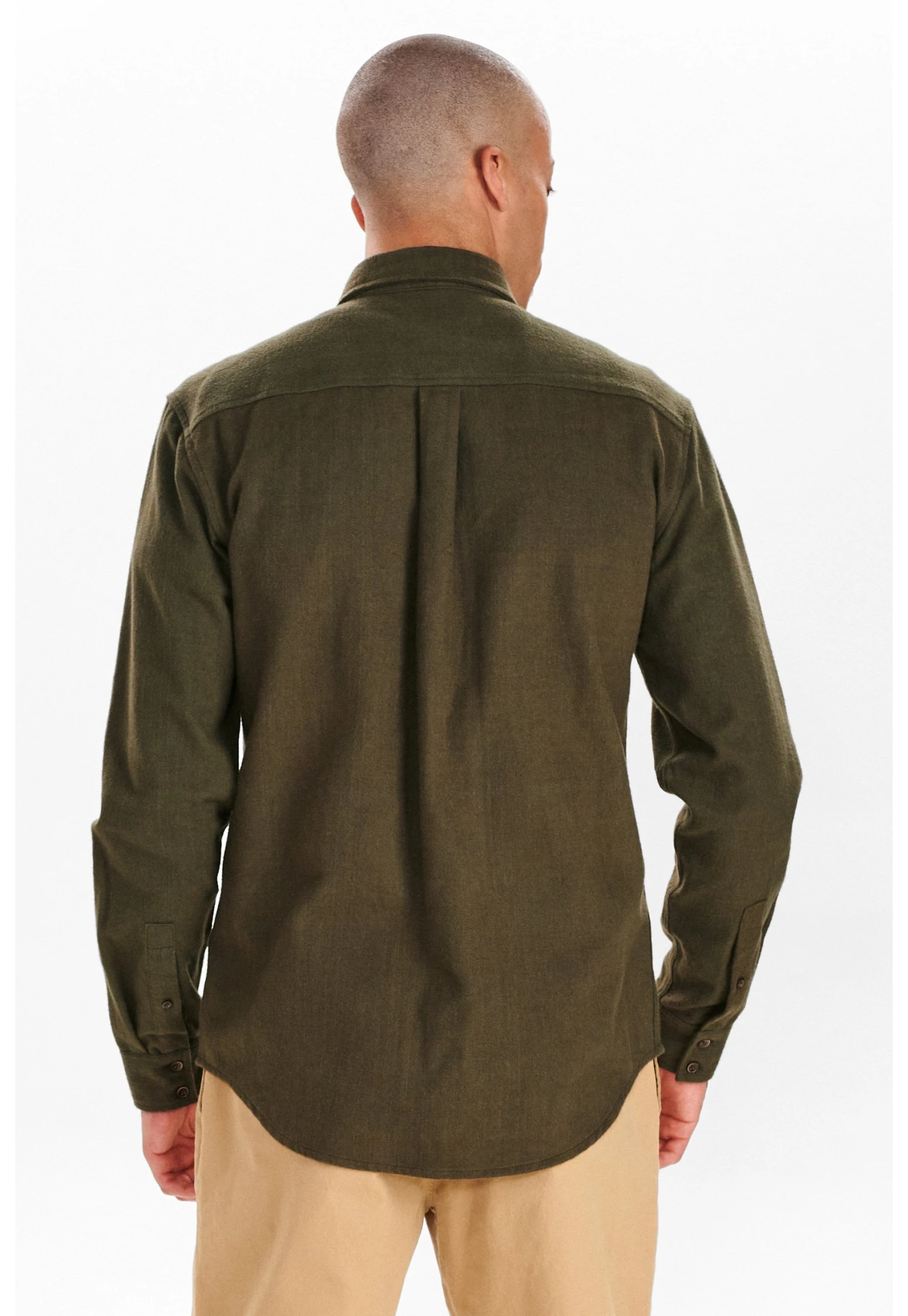 Anerkjendt Tone Melange - Camicia - Olivine 5 Anerkjendt Tone Melange - Camicia - Olivine - immagine 3