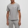 Boss Mix And MatchMaglia Del PigiamaMedium Grey Uomo Per La Notte BB182N02D-C11