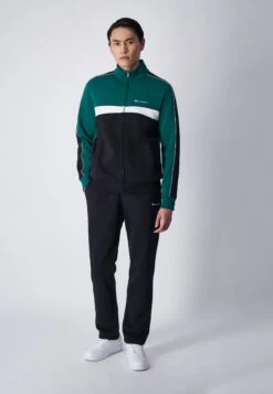 Champion Full ZipTutaGreen And Black Uomo Pantaloni Sportivi E Joggers C7622S0DS-M11