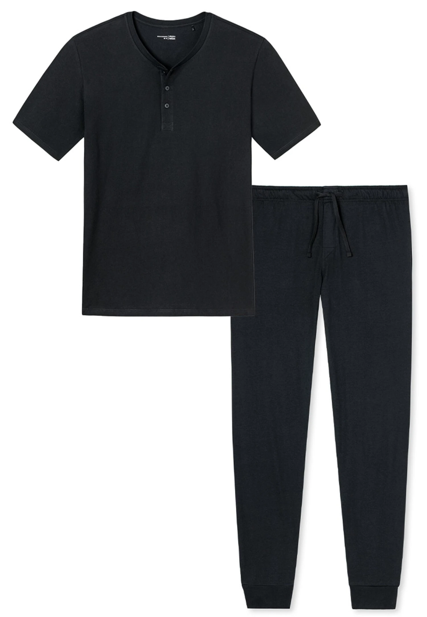 Schiesser Mix Set - Pigiama - Schwarz Gemustert 7 Schiesser Mix Set - Pigiama - Schwarz Gemustert - immagine 5