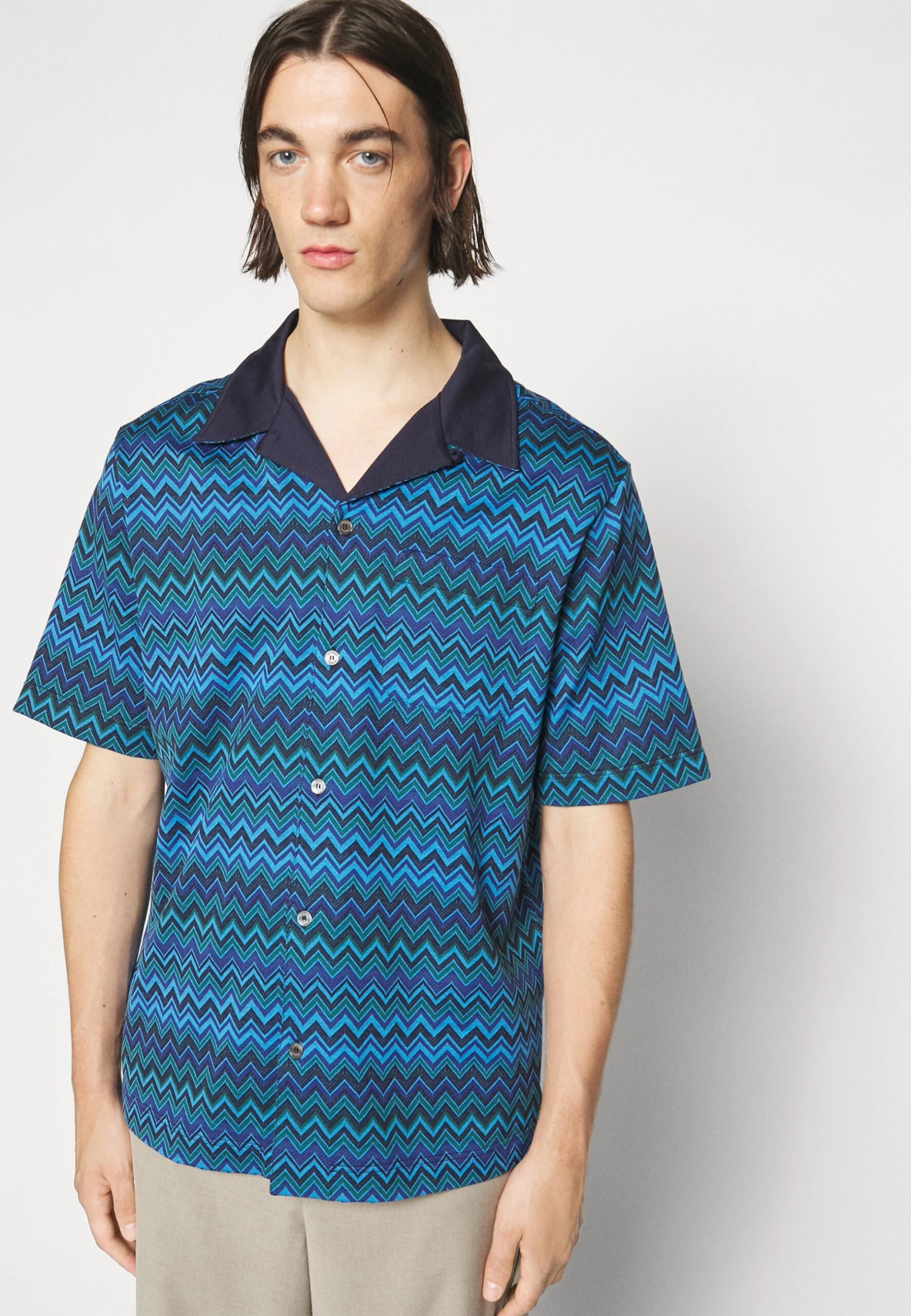 Missoni Short Sleeve ShirtCamiciaNavy Blue Uomo Camicie 6MI22D00V-T11 8 Missoni Short Sleeve ShirtCamiciaNavy Blue Uomo Camicie 6MI22D00V-T11 - immagine 6