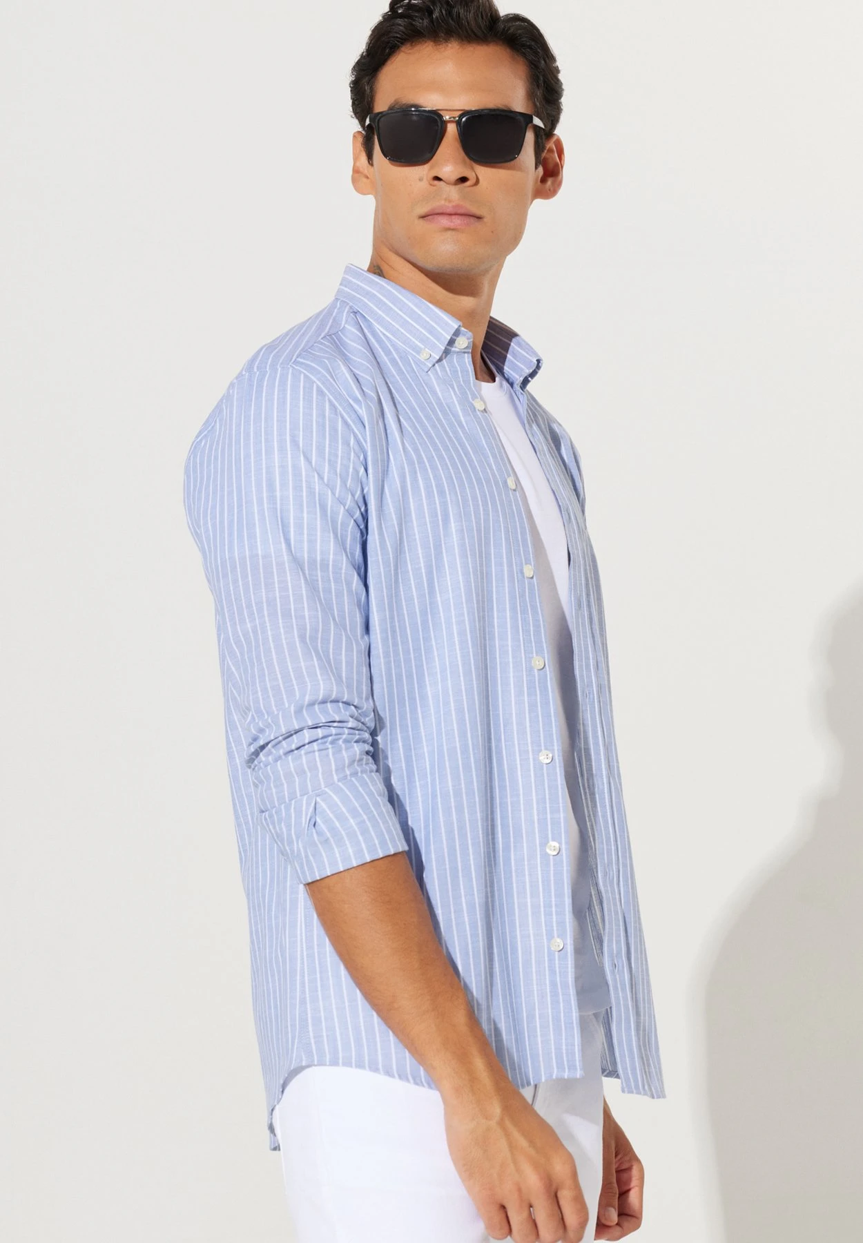 CamiciaWhite Blue Uomo Camicie A7T22D09G-A11 5 CamiciaWhite Blue Uomo Camicie A7T22D09G-A11 - immagine 3