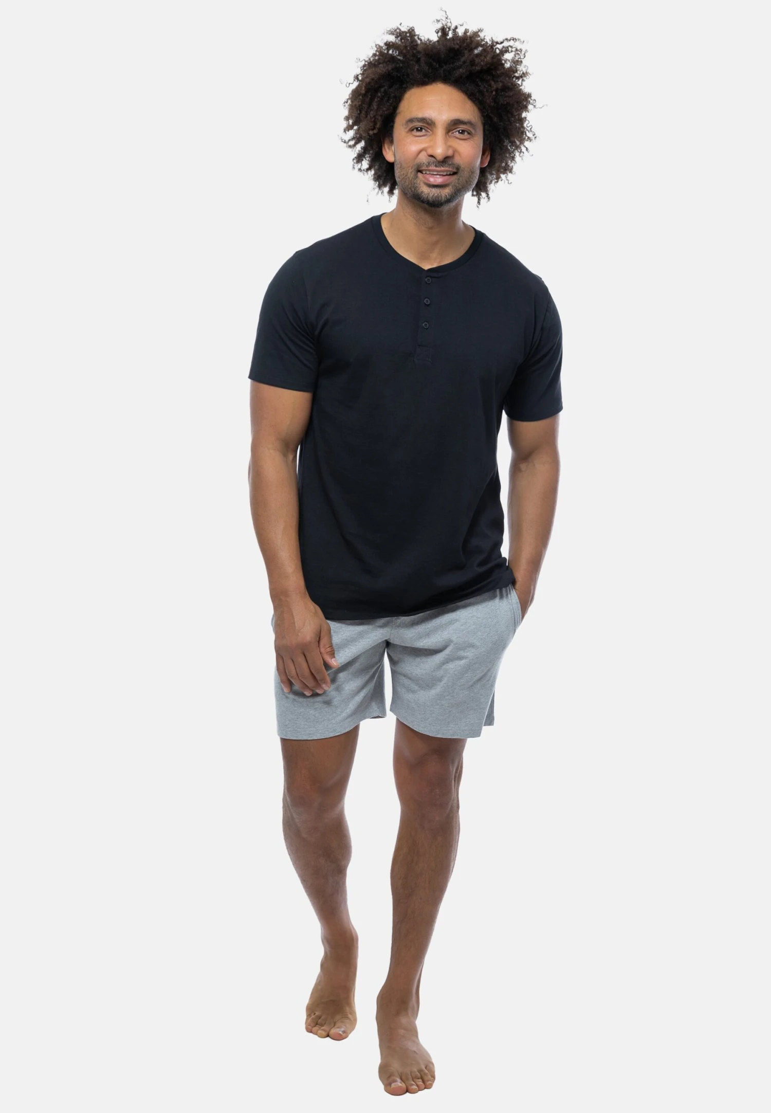 Schiesser Set - Pigiama - Grau Schwarz 4 Schiesser Set - Pigiama - Grau Schwarz - immagine 2