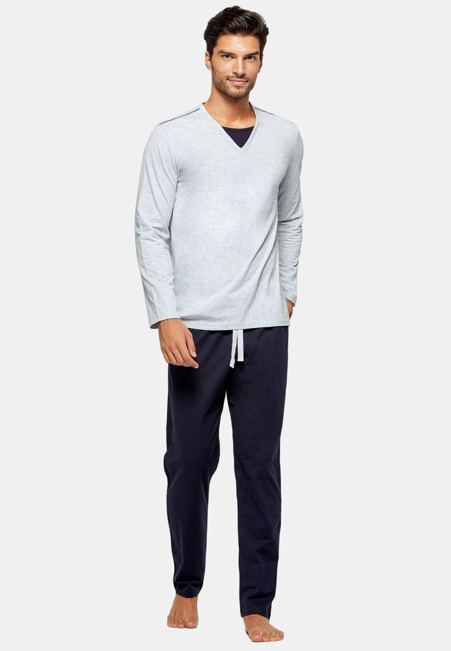 Cotton OrganicPigiamaGris / Argent Uomo Per La Notte IM682M007-C11 3 Cotton OrganicPigiamaGris / Argent Uomo Per La Notte IM682M007-C11