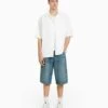 BERSHKA Baggy Bermuda- Shorts Di Jeans - Blue Grey -Negozio Di Abbigliamento Zalando 9661db4233e64bc4a0cfcb8446dad043