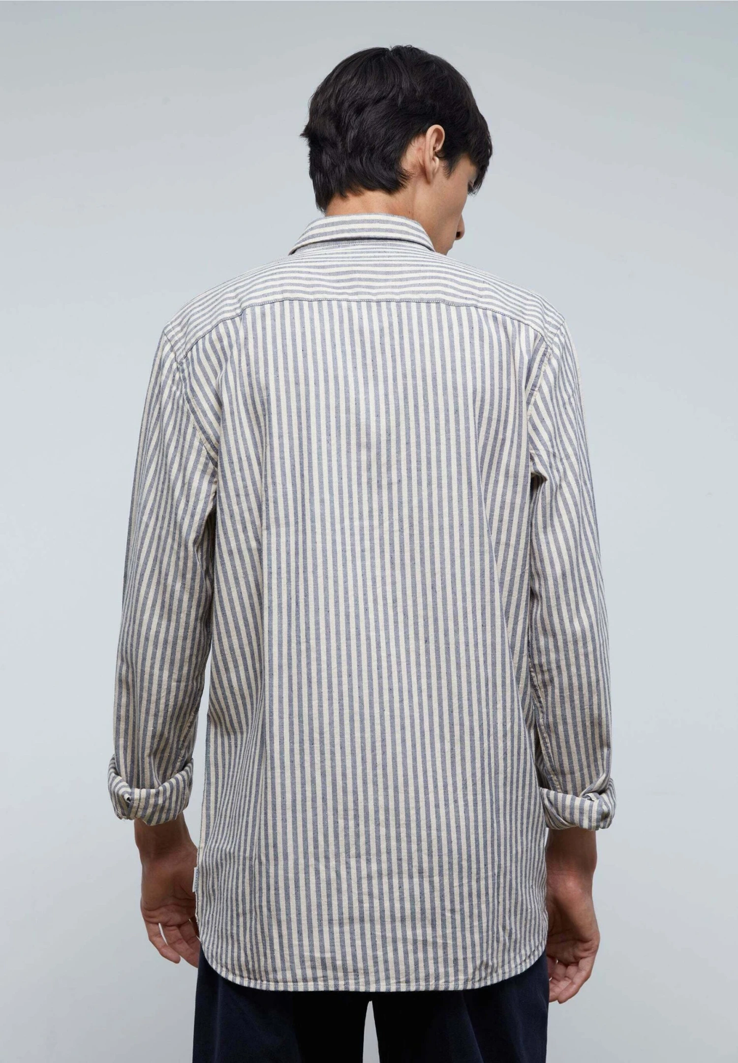 Scalpers Striped Rustic CamiciaBlue Stripes Uomo Camicie SCF22D095-K11 4 Scalpers Striped Rustic CamiciaBlue Stripes Uomo Camicie SCF22D095-K11 - immagine 2