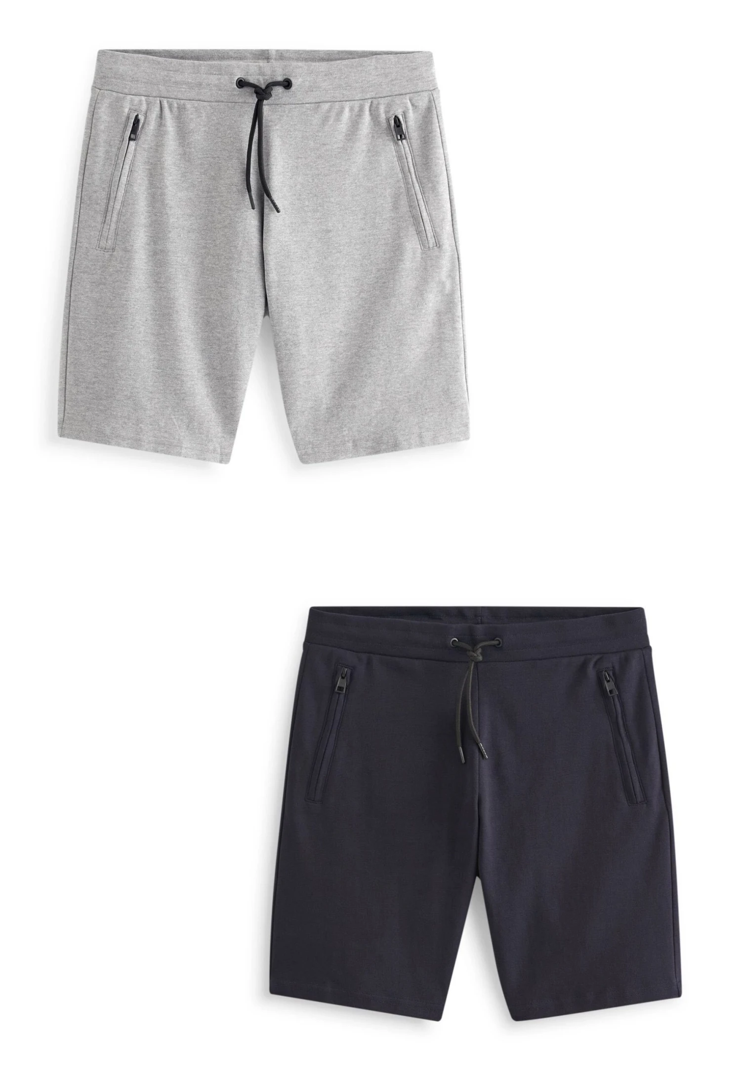 Next 2 Pack - Shorts - Navy Blue Grey Pack 3 Next 2 Pack - Shorts - Navy Blue Grey Pack