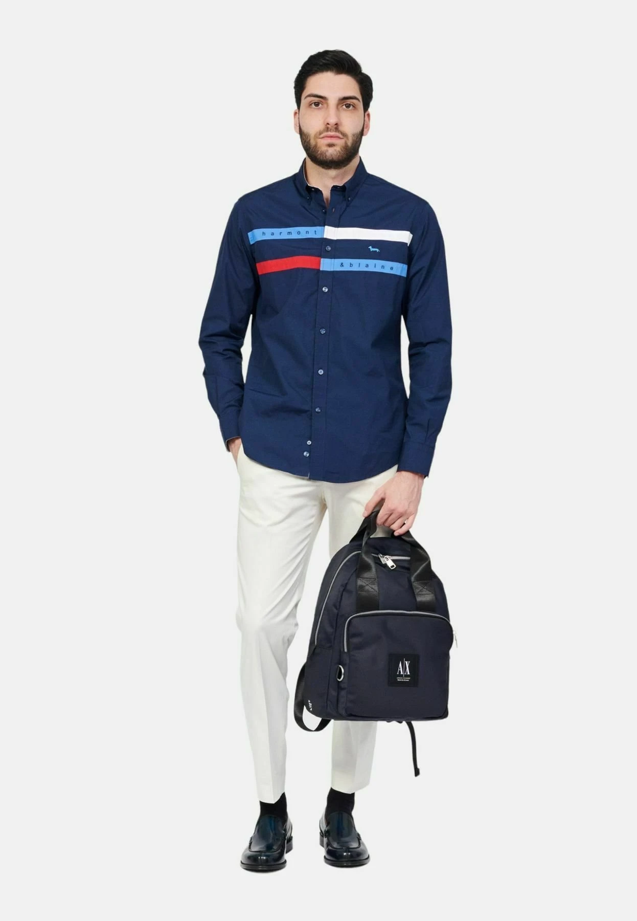 HARMONT&BLAINE Maniche Lunghe - Camicia - Blu 4 HARMONT&BLAINE Maniche Lunghe - Camicia - Blu - immagine 2