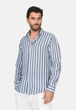 A Righe - Camicia - Blu 9 A Righe - Camicia - Blu -Negozio Di Abbigliamento Zalando a4f14e982cd042da85a5e1b002710148