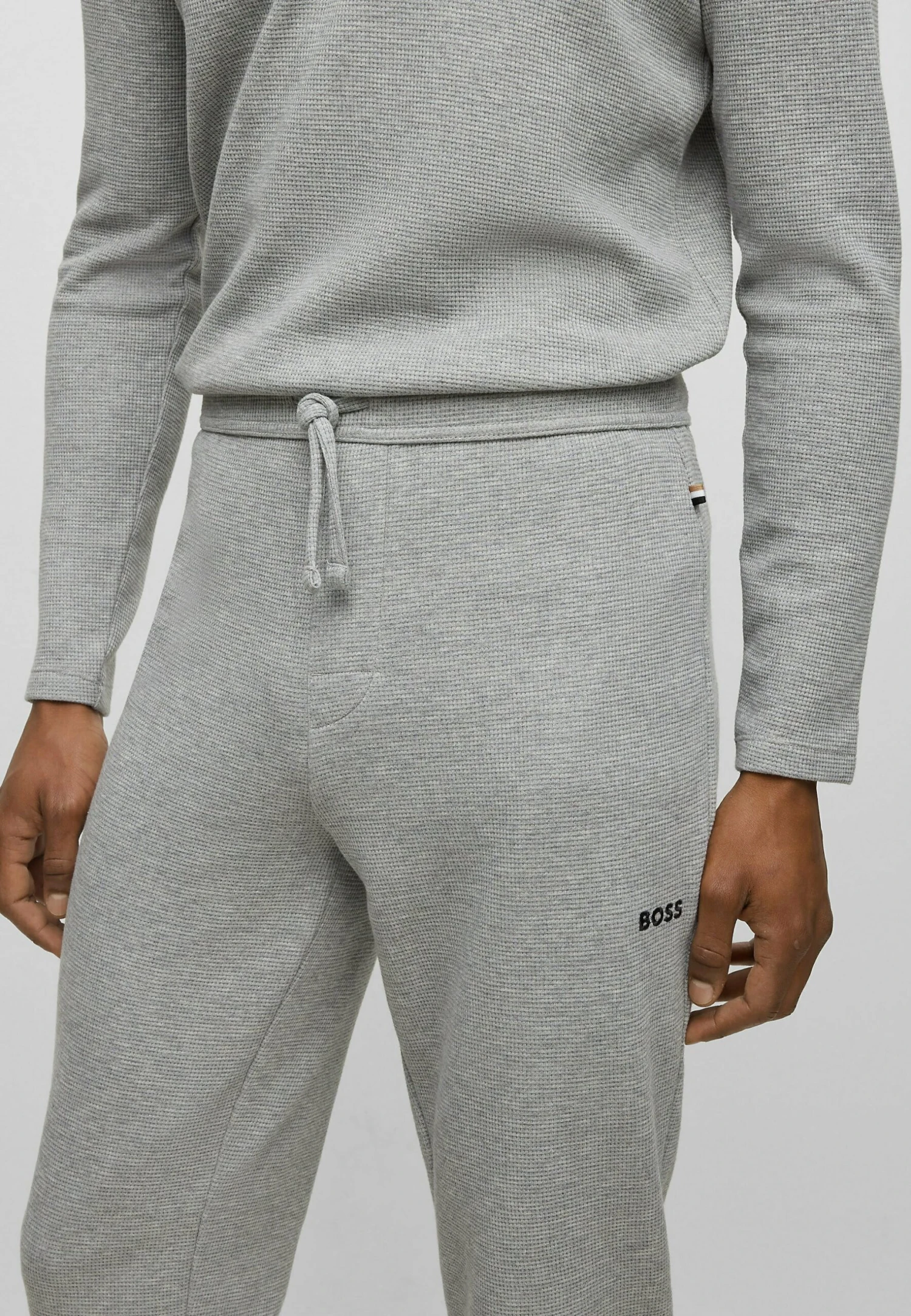 Boss Waffle CuffPantaloni Del PigiamaGrey Four Uomo Per La Notte BB182L04K-C11 6 Boss Waffle CuffPantaloni Del PigiamaGrey Four Uomo Per La Notte BB182L04K-C11 - immagine 4