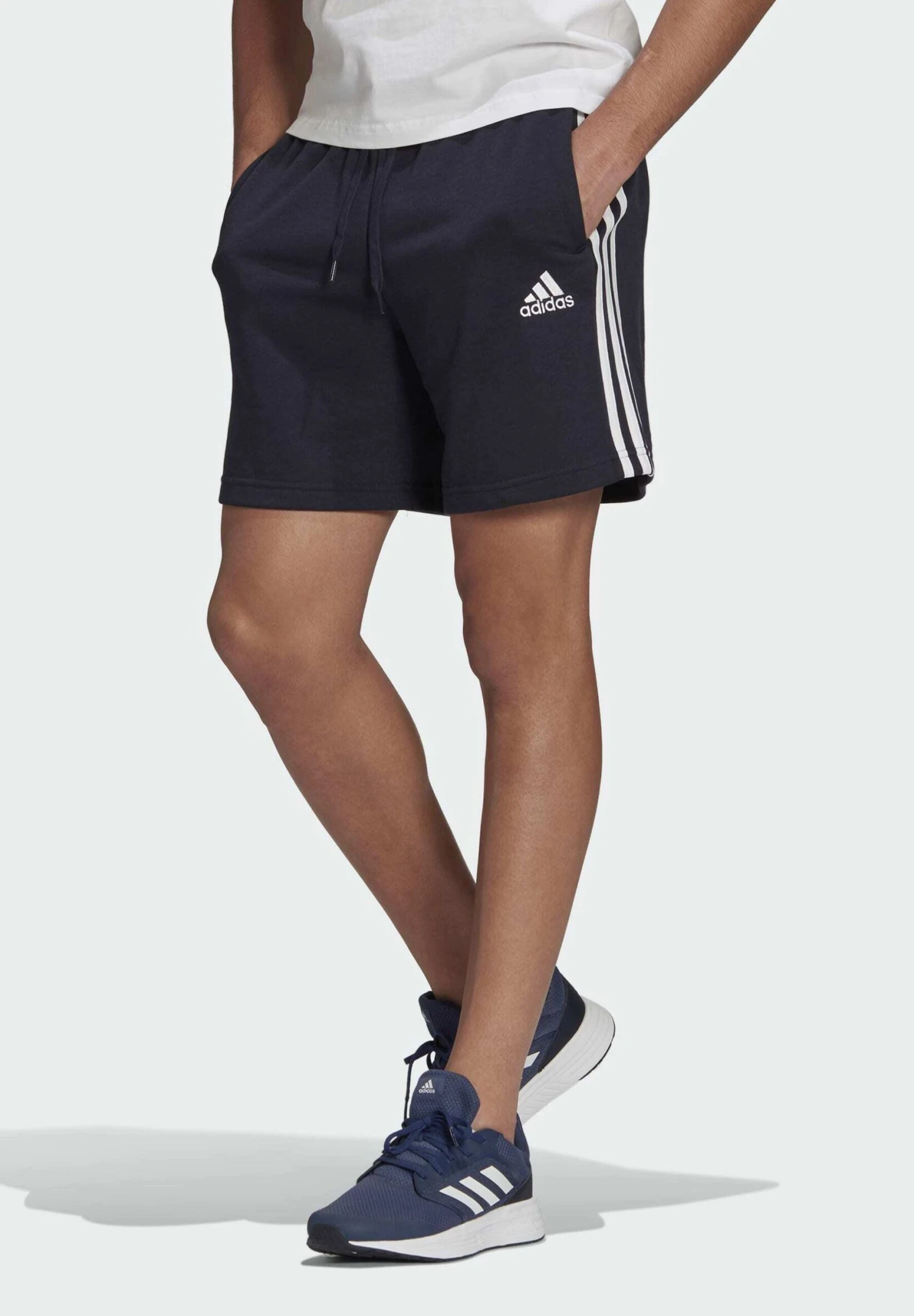 ADIDAS PERFORMANCE Essentials French Terry 3 StripesPantaloncini SportiviLegend Ink/White Uomo Bermuda AD542E24P-K11 3 ADIDAS PERFORMANCE Essentials French Terry 3 StripesPantaloncini SportiviLegend Ink/White Uomo Bermuda AD542E24P-K11