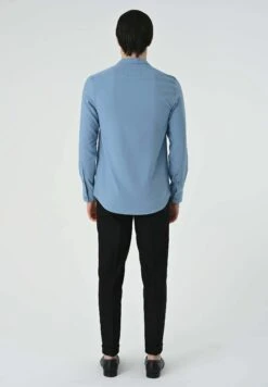 Mandarin Collar Long Sleeve - Camicia - Indigo -Negozio Di Abbigliamento Zalando a9982337e3c04a0e9334b50a6e80031b