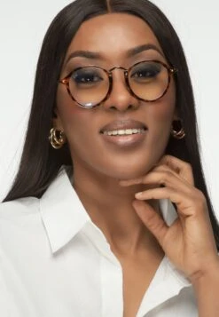 LinkeOcchiali Anti Luce BluBrown Tortoise Uomo Occhiali Per Luce Blu TWK54K02C-O11