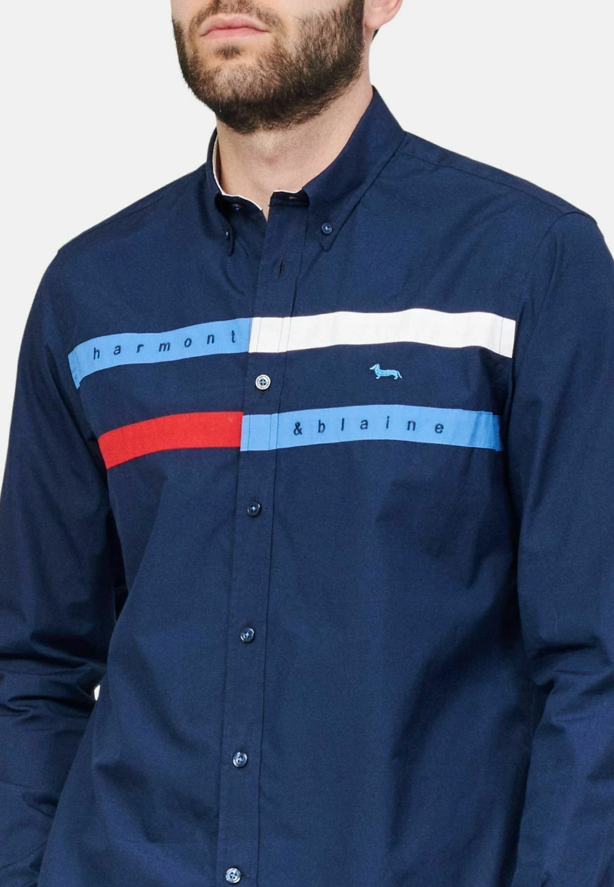 HARMONT&BLAINE Maniche Lunghe - Camicia - Blu 6 HARMONT&BLAINE Maniche Lunghe - Camicia - Blu - immagine 4