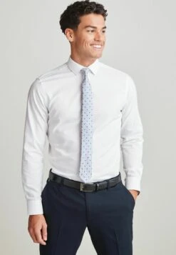 Next Set Pack Slim Fit Camicia EleganteWhite Blue Spot Uomo Camicie NX322D1NN-A11