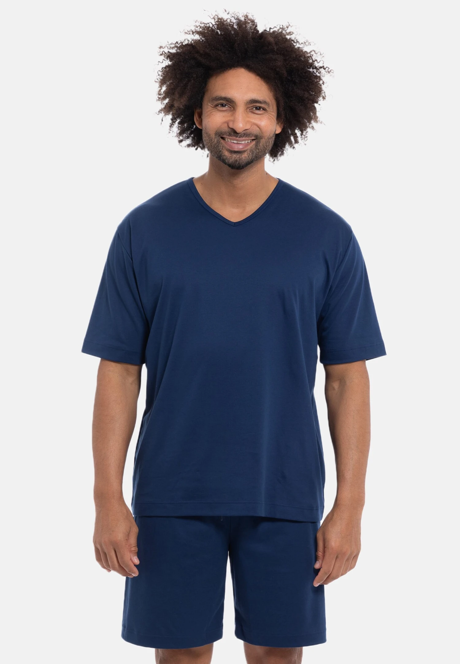 MEY Kurzarm Lounge - Pigiama - Blau 3 MEY Kurzarm Lounge - Pigiama - Blau