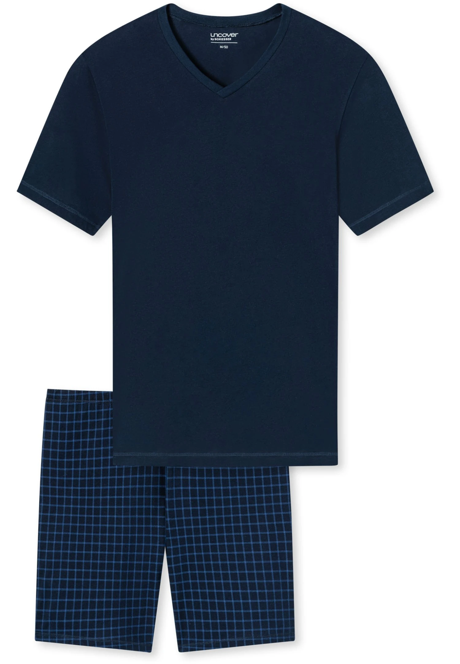 V-Ausschnitt Schlafanzug KurzPigiamaNachtblau Uomo Per La Notte S5982M06R-K11 5 V-Ausschnitt Schlafanzug KurzPigiamaNachtblau Uomo Per La Notte S5982M06R-K11 - immagine 3