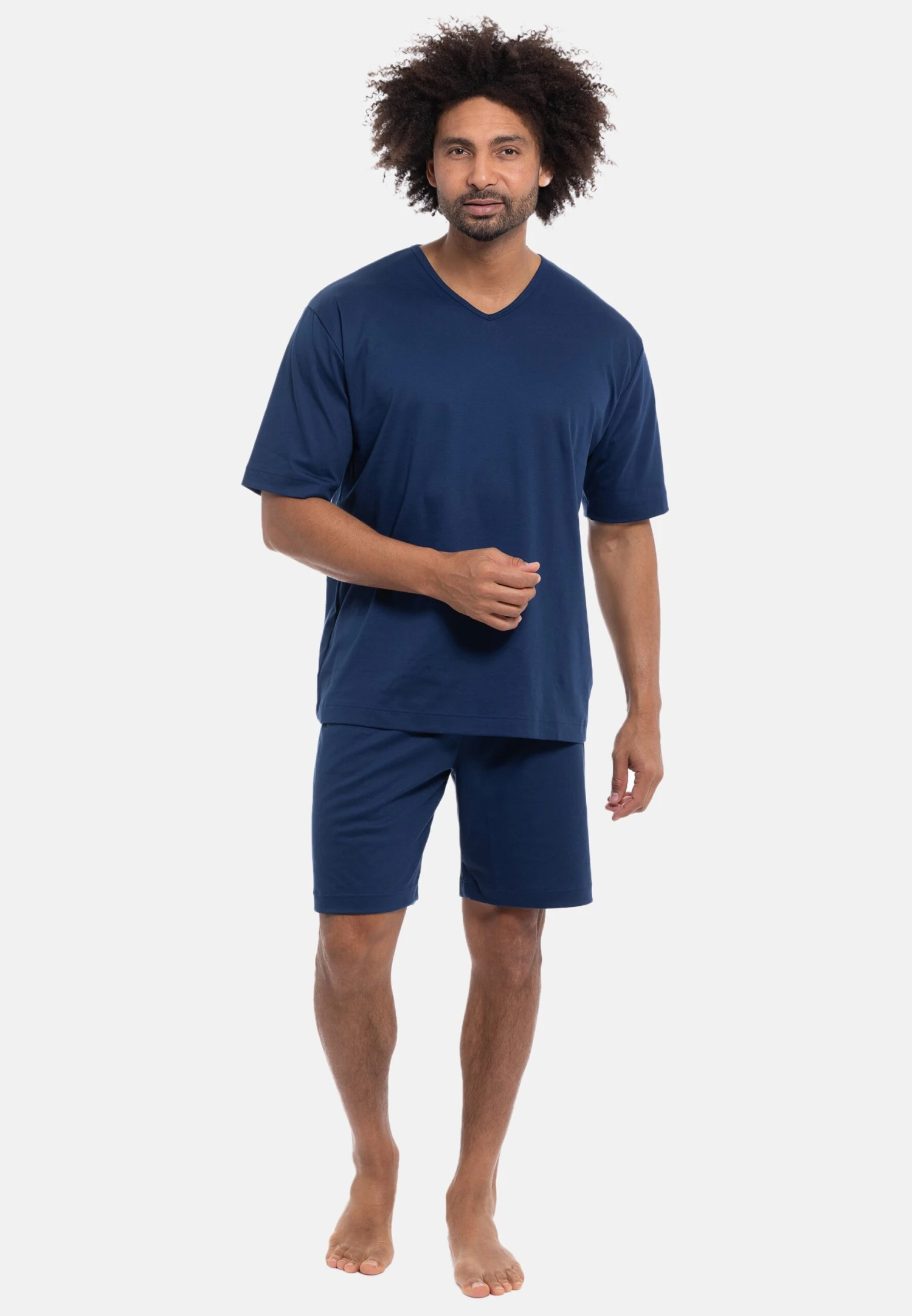 MEY Kurzarm Lounge - Pigiama - Blau 4 MEY Kurzarm Lounge - Pigiama - Blau - immagine 2