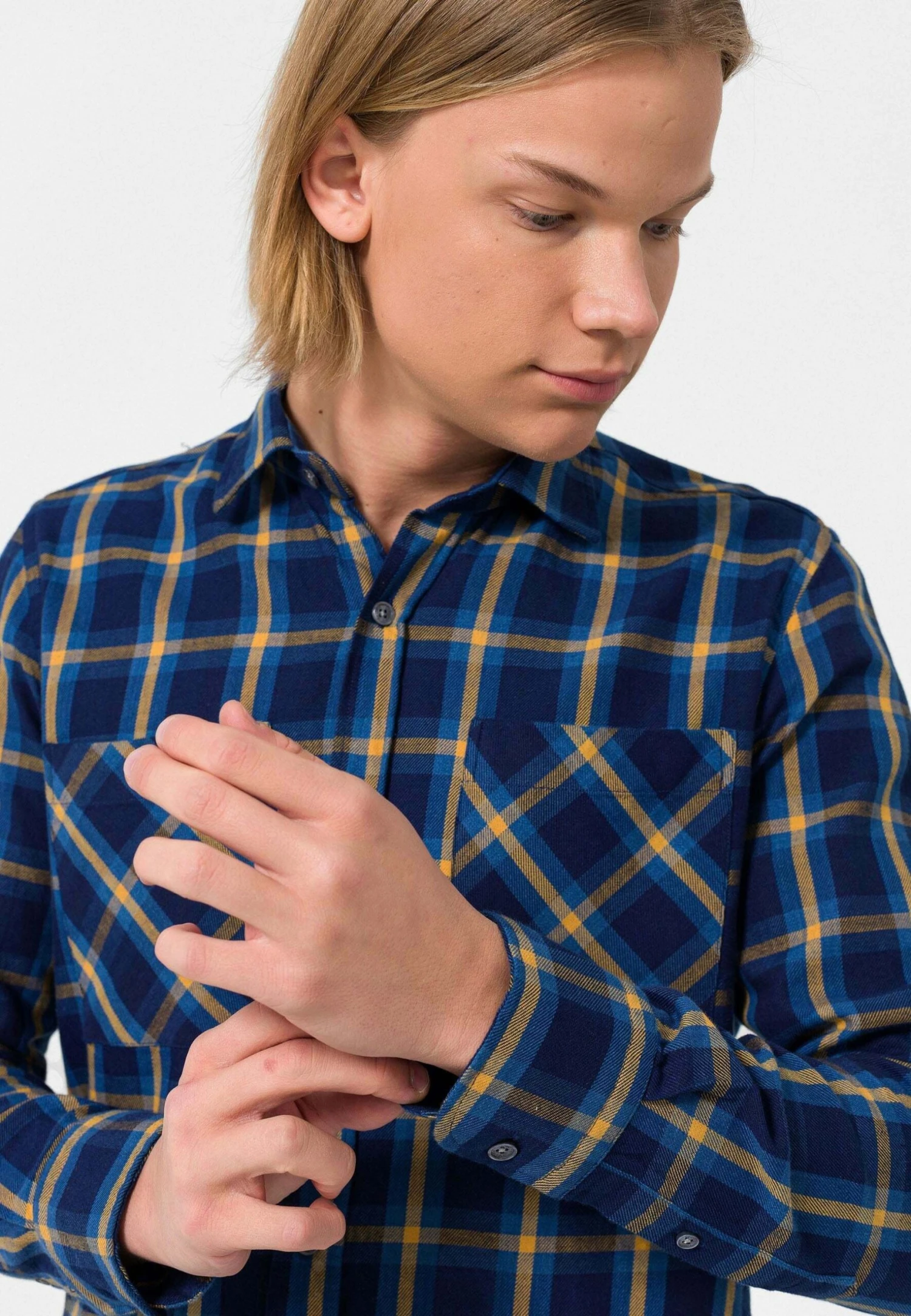 CasualCamiciaNavy Uomo Camicie BYY22D03W-K11 6 CasualCamiciaNavy Uomo Camicie BYY22D03W-K11 - immagine 4