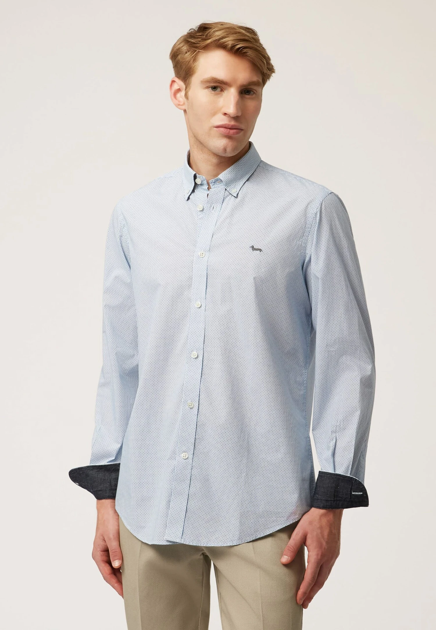 HARMONT&BLAINE Micro FantasiaCamiciaCeleste Uomo Camicie HR422D0AM-K11 3 HARMONT&BLAINE Micro FantasiaCamiciaCeleste Uomo Camicie HR422D0AM-K11