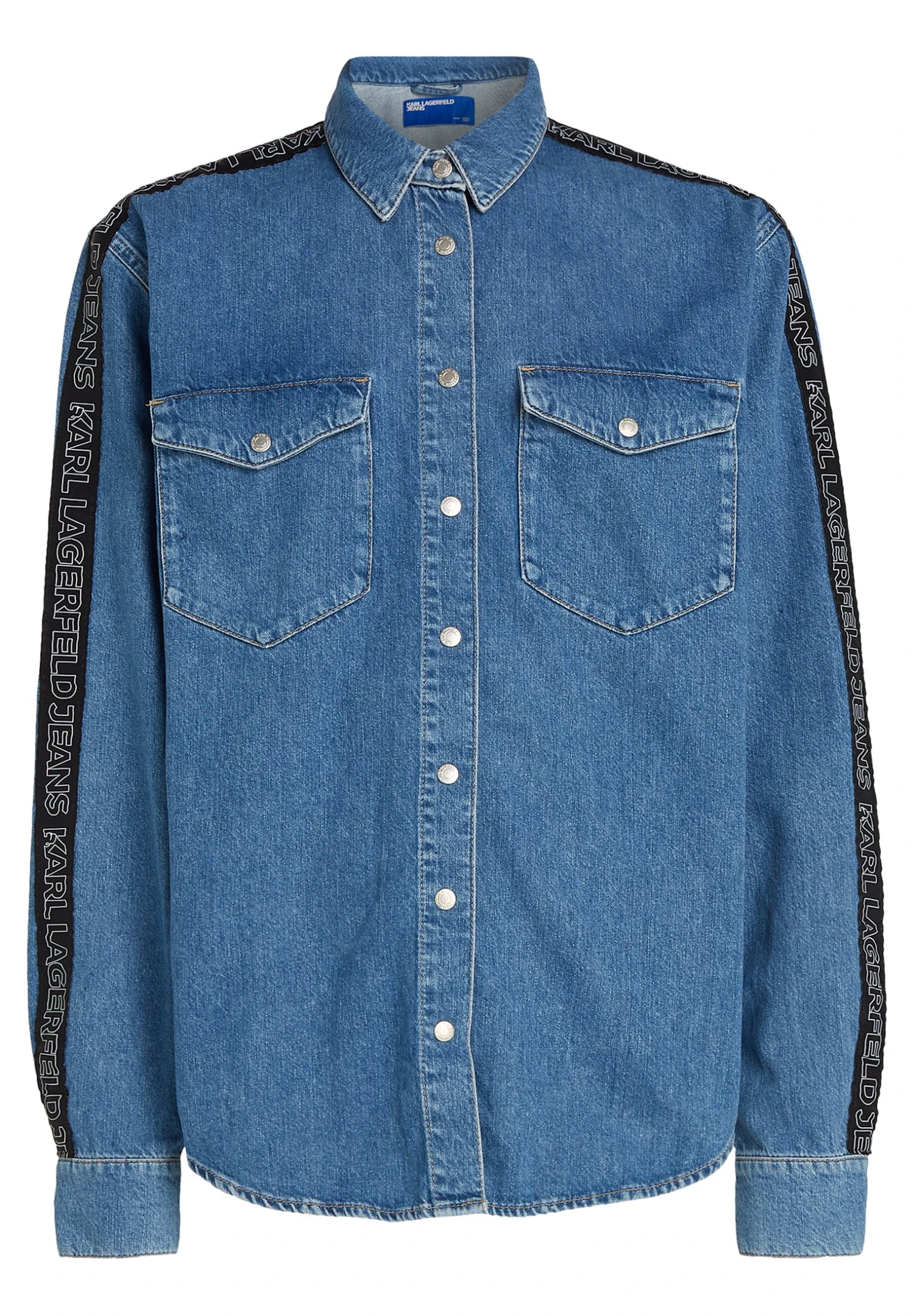 Karl Lagerfeld Jeans Klj LogoCamiciaJ Saturated Mid Blue Uomo Camicie K3W22D002-K11 8 Karl Lagerfeld Jeans Klj LogoCamiciaJ Saturated Mid Blue Uomo Camicie K3W22D002-K11 - immagine 6