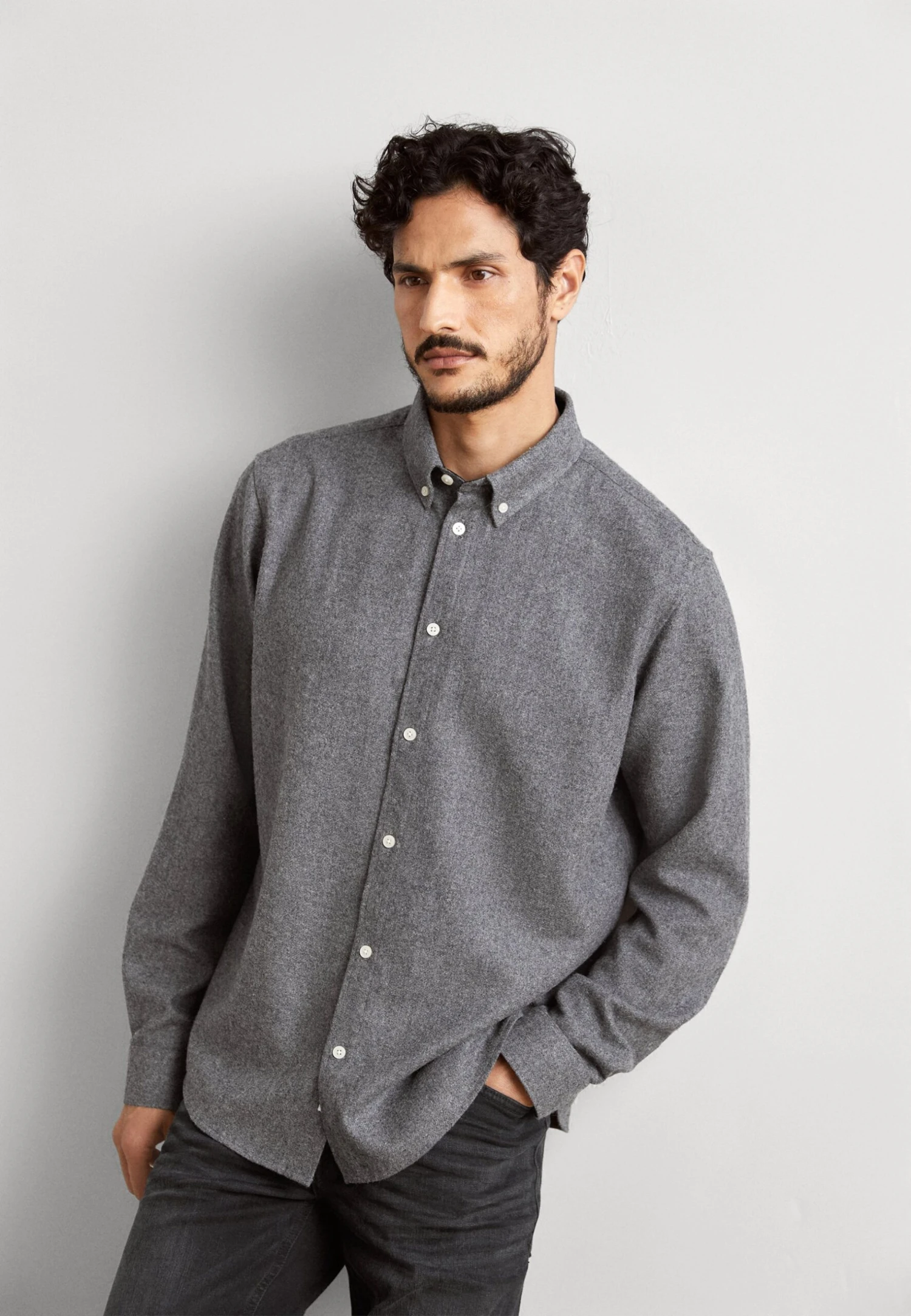 Minimum Waynes CamiciaGrey Melange Uomo Camicie MI422D0AV-C11 3 Minimum Waynes CamiciaGrey Melange Uomo Camicie MI422D0AV-C11