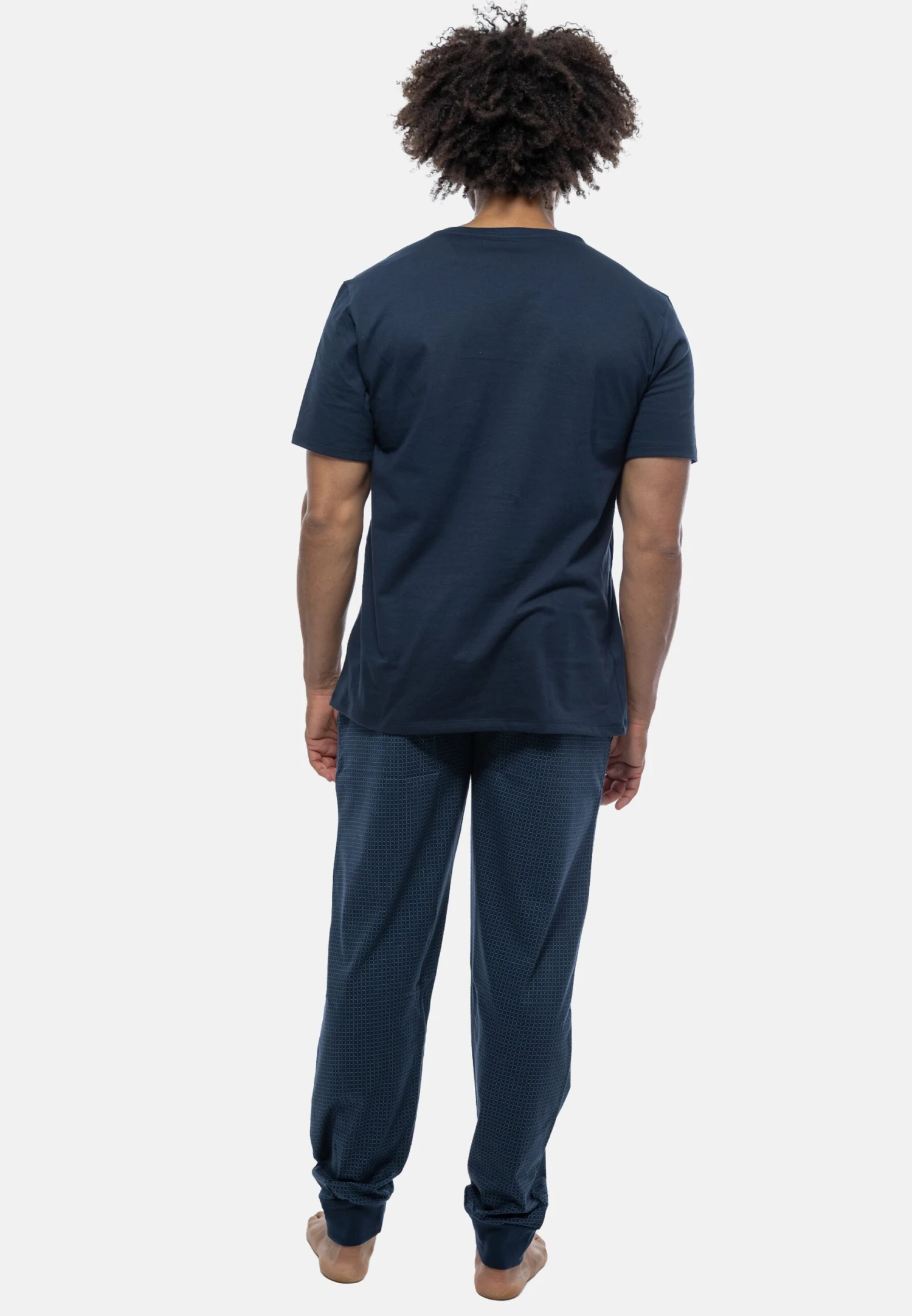 Schiesser MixPigiamaBlau Gemustert Uomo Per La Notte S5982M0AG-K12 5 Schiesser MixPigiamaBlau Gemustert Uomo Per La Notte S5982M0AG-K12 - immagine 3