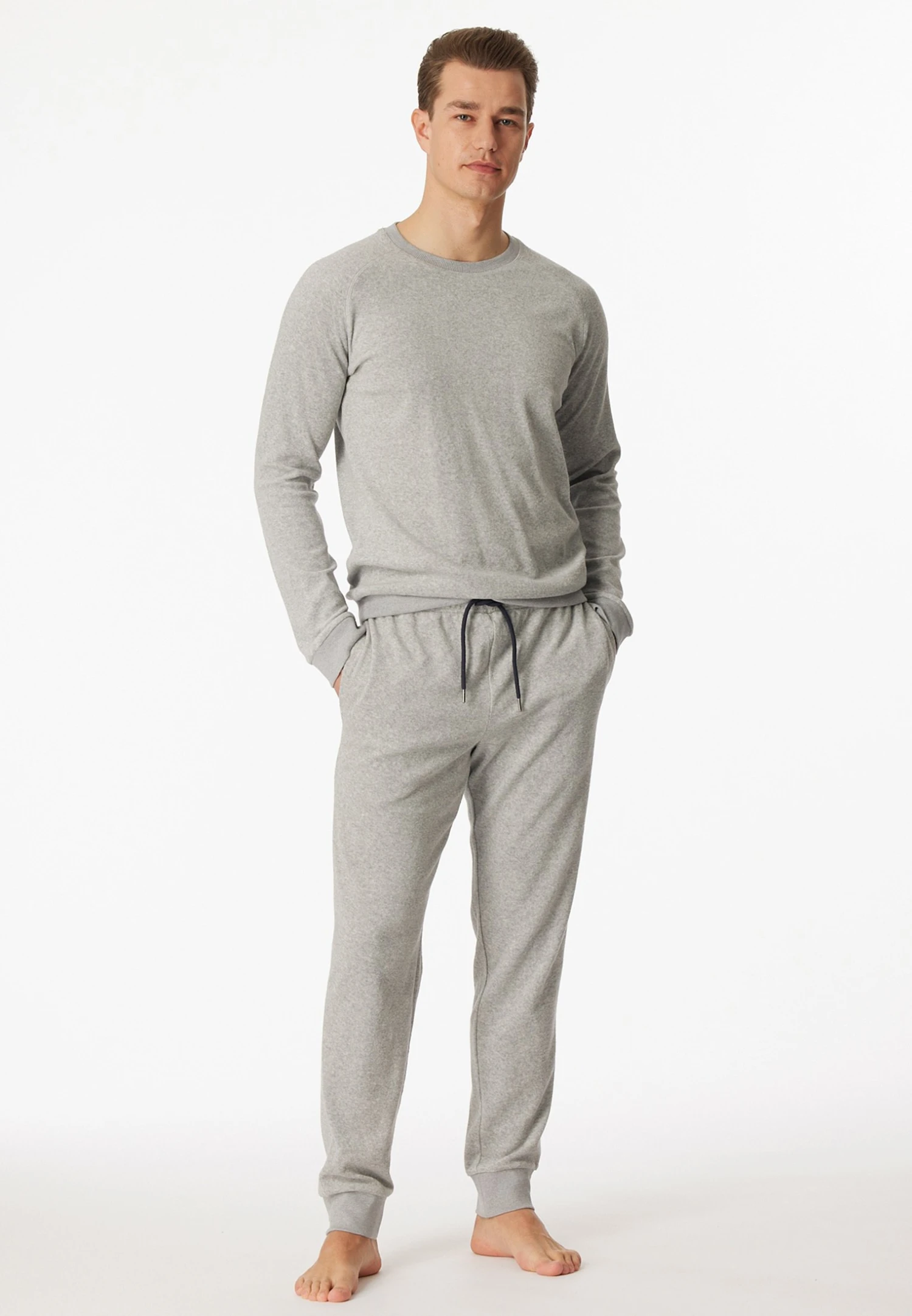 Schiesser Set - Pigiama - Grau Mel 4 Schiesser Set - Pigiama - Grau Mel - immagine 2