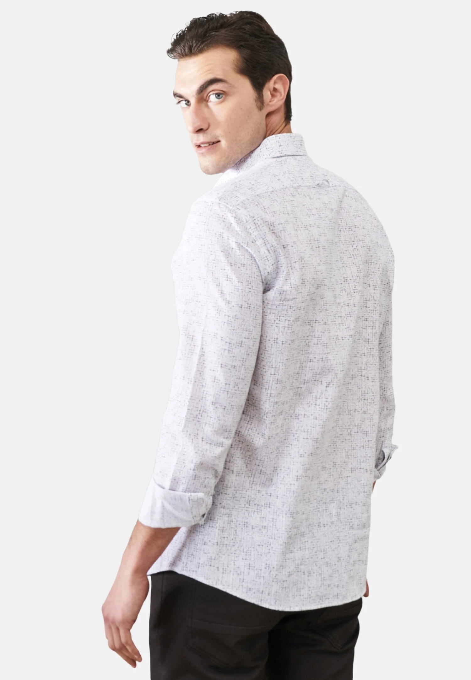 CamiciaWhite Black Uomo Camicie A7T22D038-A11 4 CamiciaWhite Black Uomo Camicie A7T22D038-A11 - immagine 2