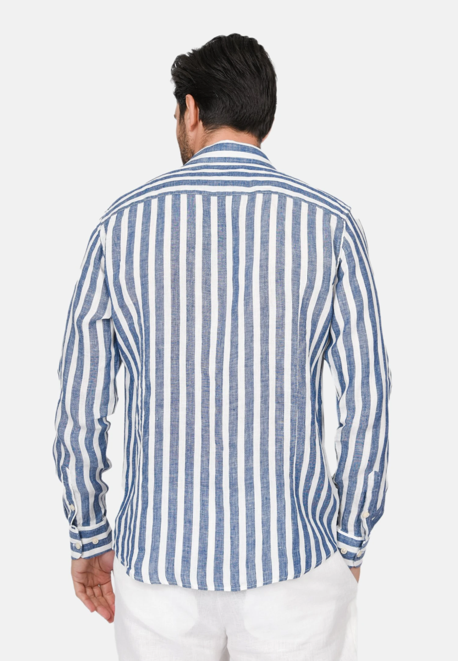 A Righe - Camicia - Blu 5 A Righe - Camicia - Blu - immagine 3