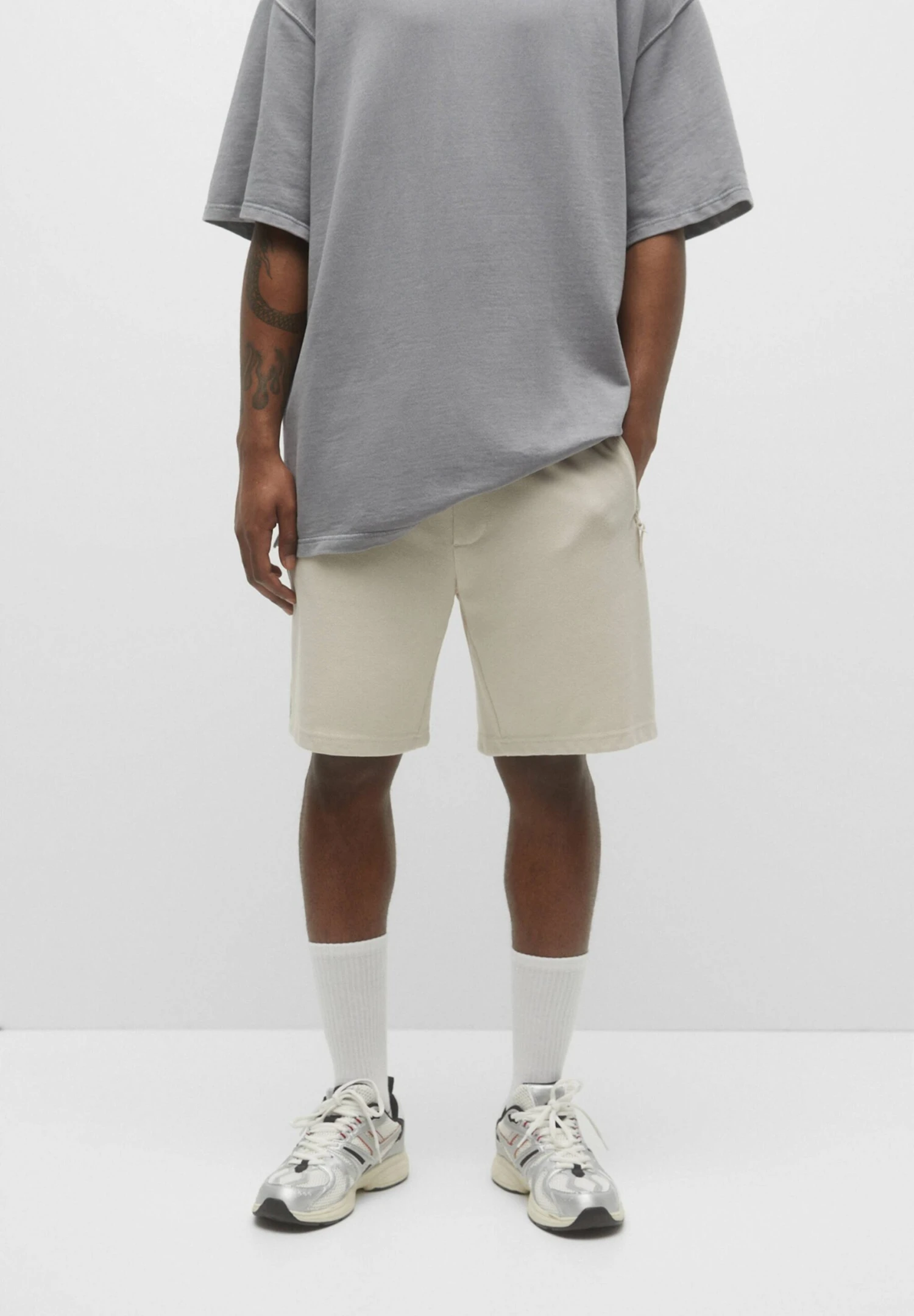 PULL & BEAR Bermuda Jogging - Shorts - Sand 3 PULL & BEAR Bermuda Jogging - Shorts - Sand