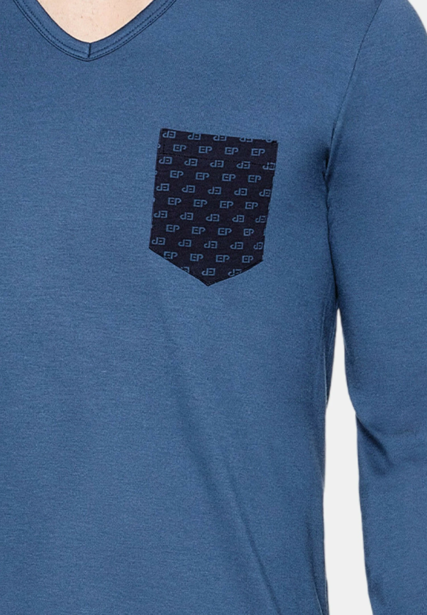 Eden Park SetPigiamaBleu Uomo Per La Notte EDL82M00O-K11 6 Eden Park SetPigiamaBleu Uomo Per La Notte EDL82M00O-K11 - immagine 4