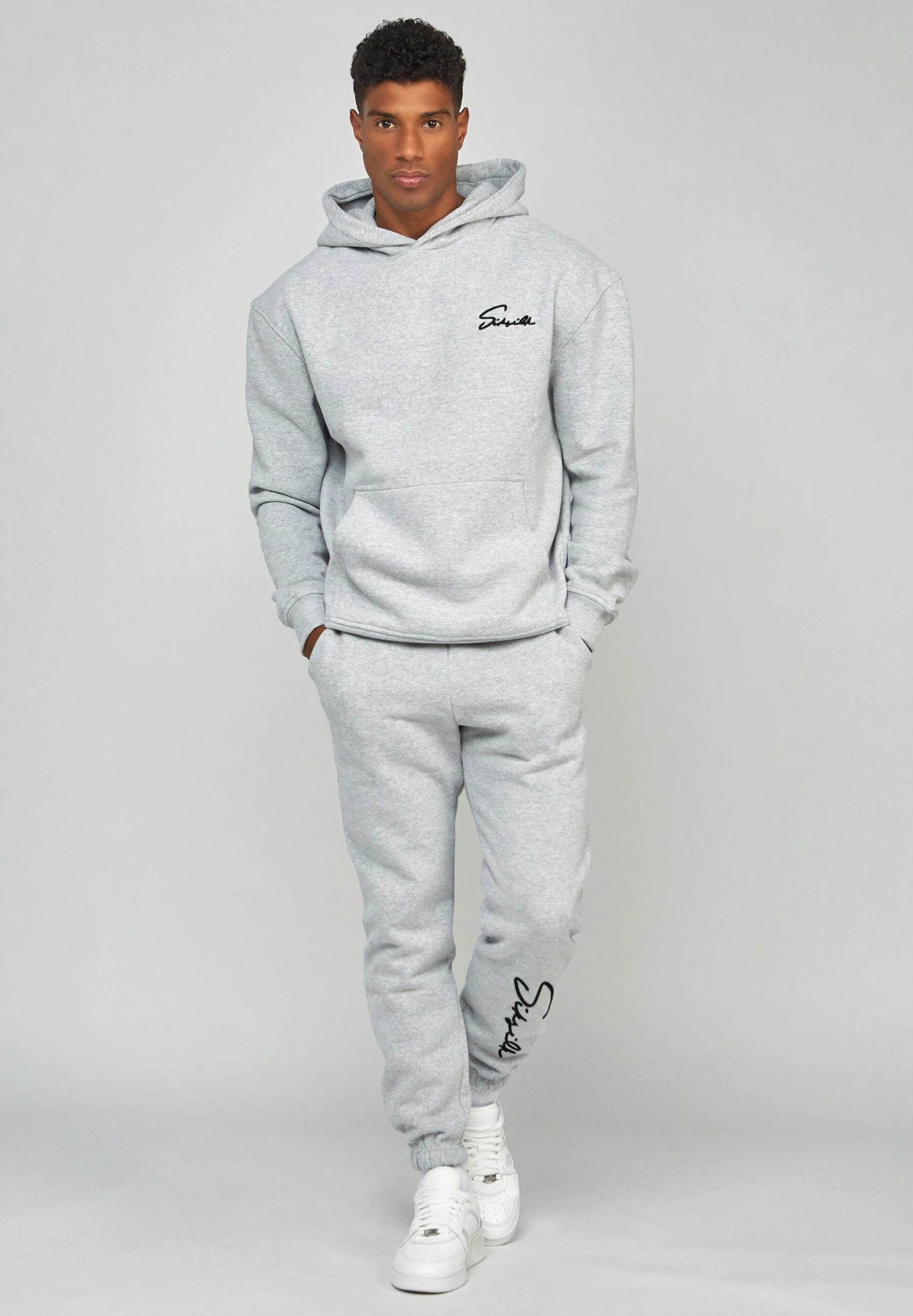 SikSilk Script Embroidery Pantaloni SportiviGrey Uomo Pantaloni Sportivi E Joggers SIF22E0FT-Q11 4 SikSilk Script Embroidery Pantaloni SportiviGrey Uomo Pantaloni Sportivi E Joggers SIF22E0FT-Q11 - immagine 2