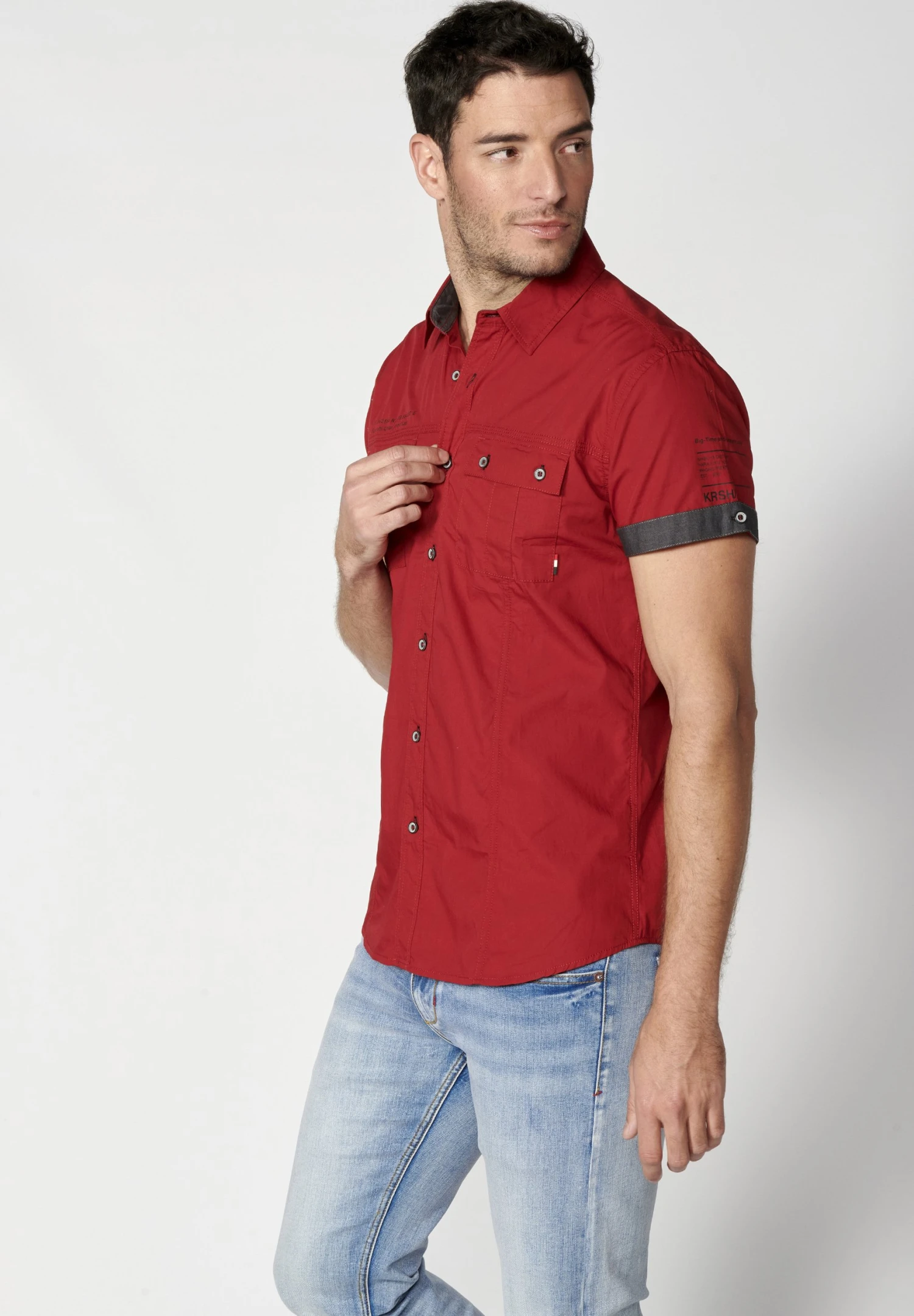 Koroshi Short Sleeve- Camicia - Rojo Red 8 Koroshi Short Sleeve- Camicia - Rojo Red - immagine 6