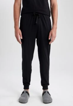 DeFacto Regular Fit- Pantaloni Del Pigiama - Black