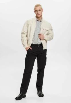 ESPRIT Gestreiftes - Camicia - Medium Grey -Negozio Di Abbigliamento Zalando d68d69a4e83143ae9049b5b4f22e7115