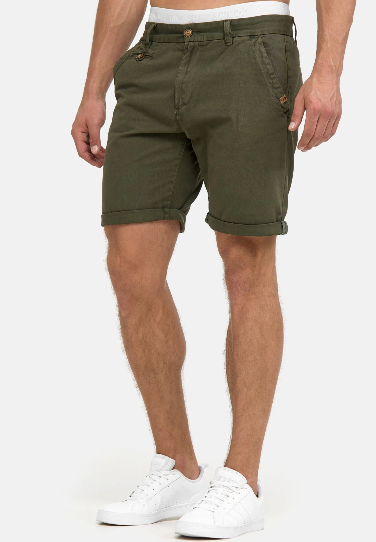 Indicode Jeans Casual Fit - Shorts - Grün Army 6 Indicode Jeans Casual Fit - Shorts - Grün Army - immagine 4