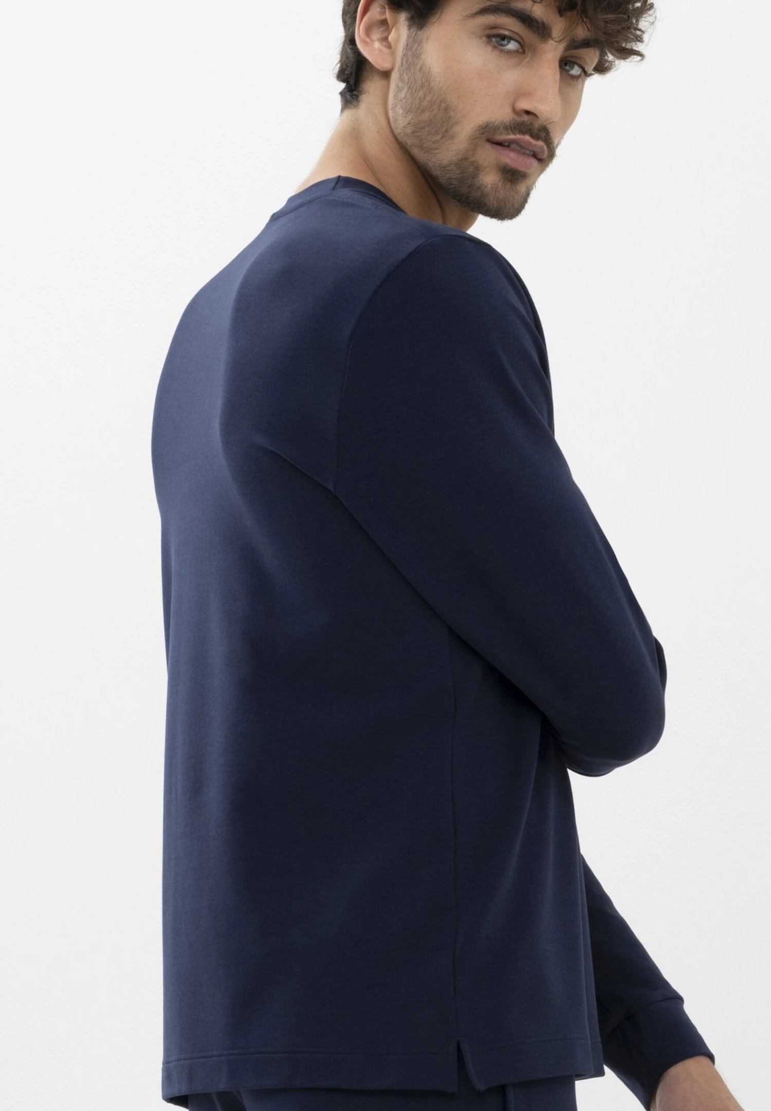 MEY LongsleeveMaglia Del PigiamaYacht Blue Uomo Per La Notte M9382N01Y-K11 6 MEY LongsleeveMaglia Del PigiamaYacht Blue Uomo Per La Notte M9382N01Y-K11 - immagine 4