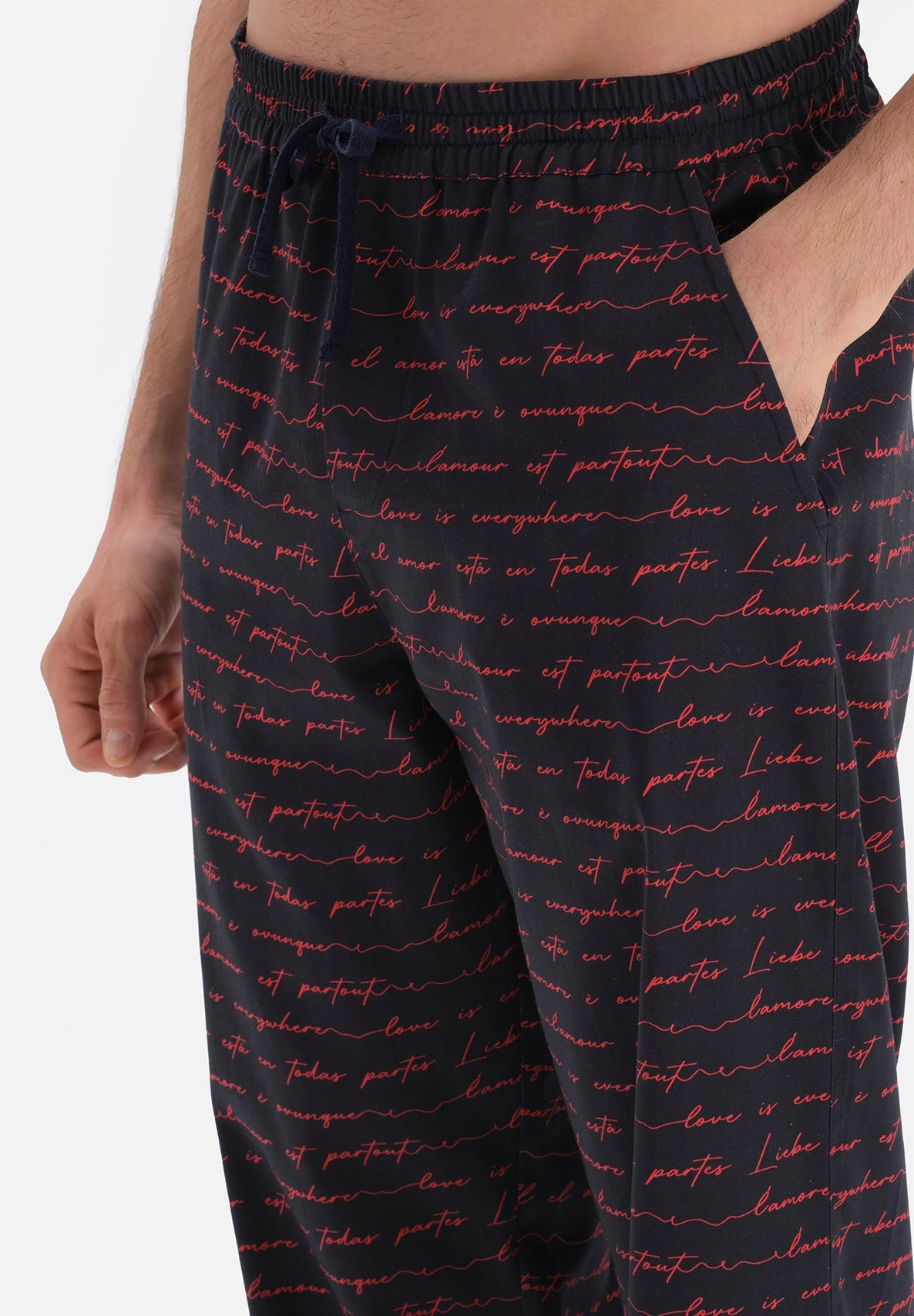 PrintedPantaloni Del PigiamaNavy Uomo Per La Notte D6D82L00J-K11 6 PrintedPantaloni Del PigiamaNavy Uomo Per La Notte D6D82L00J-K11 - immagine 4