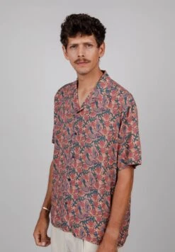 Brava Fabrics Asis Passerine Aloha CamiciaOrange Uomo Camicie B1T22D050-H11