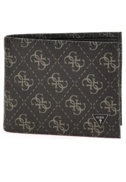 Guess Vezzola Smart Billfold W CpPortafoglioDark Black Uomo Portafogli E Custodie GU152F080-Q12