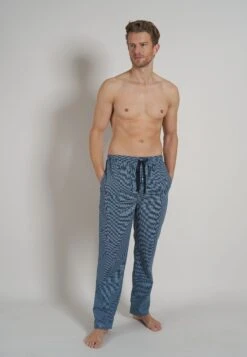 Tom Tailor Pantaloni Del PigiamaBlau Mittel Karo Uomo Per La Notte TO282L02F-K11