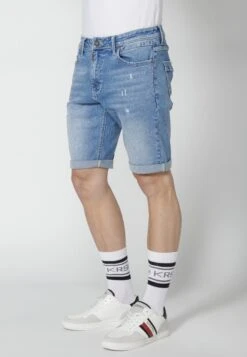 Koroshi Cowboy Strecth Regular Fit Shorts Di JeansAzul Cl Light Blue Uomo Bermuda KOL22F08G-K11 -Negozio Di Abbigliamento Zalando e1167a81b7554648bc31ef69aa0ff35a