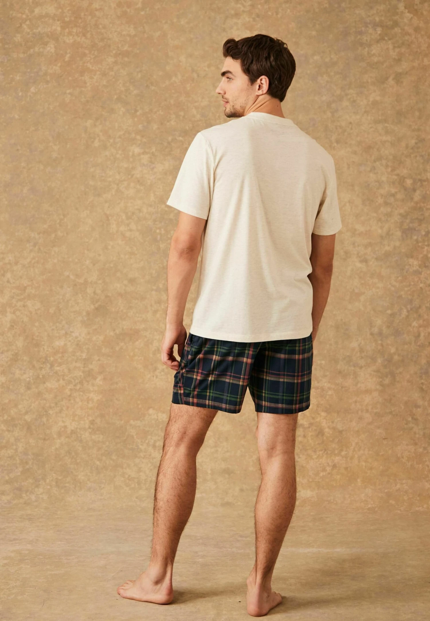 Next Motionflex Cosy SetPigiamaCream/Navy Blue Check Uomo Per La Notte NX382M03Y-K12 4 Next Motionflex Cosy SetPigiamaCream/Navy Blue Check Uomo Per La Notte NX382M03Y-K12 - immagine 2