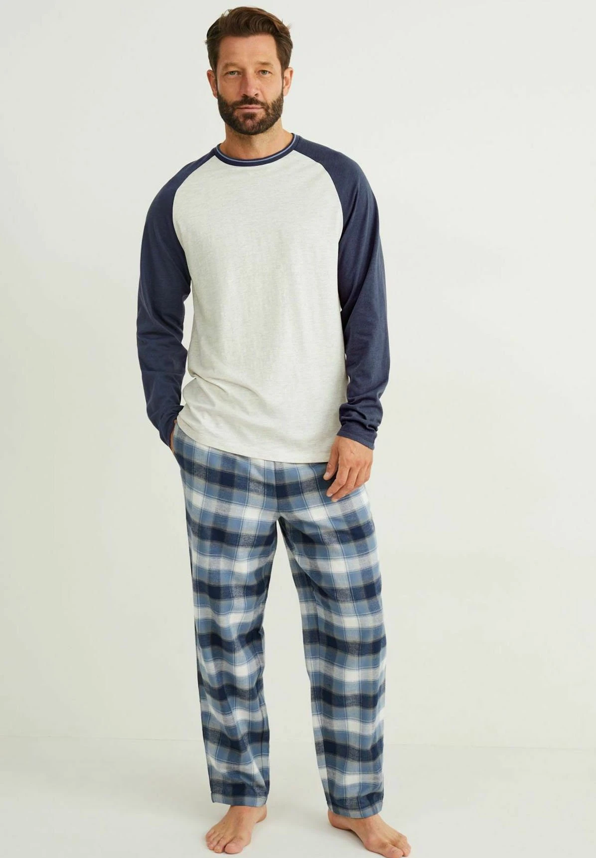 SetPigiamaDark Blue Uomo Per La Notte C6F82M04H-K11 3 SetPigiamaDark Blue Uomo Per La Notte C6F82M04H-K11