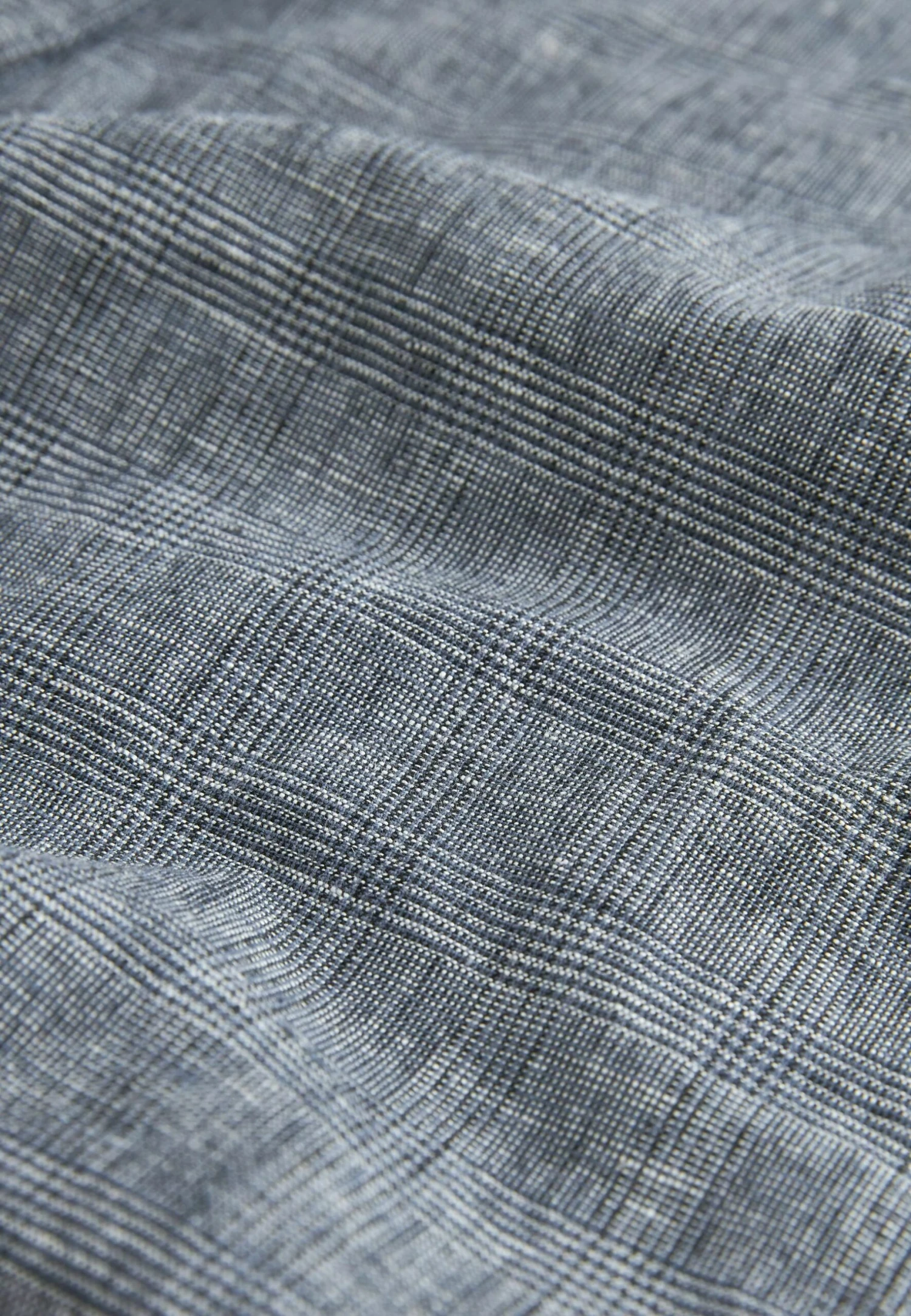 Next Regular Fit Linen Rich Shorts - Shorts - Blue Check 10 Next Regular Fit Linen Rich Shorts - Shorts - Blue Check - immagine 8